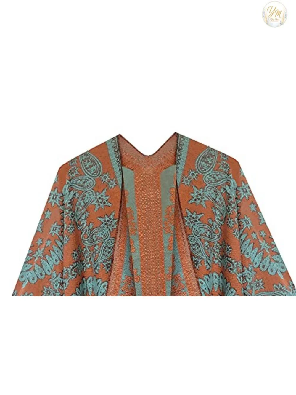 Women's Printed Tassel Poncho Cape Cardigan Wrap Shawl